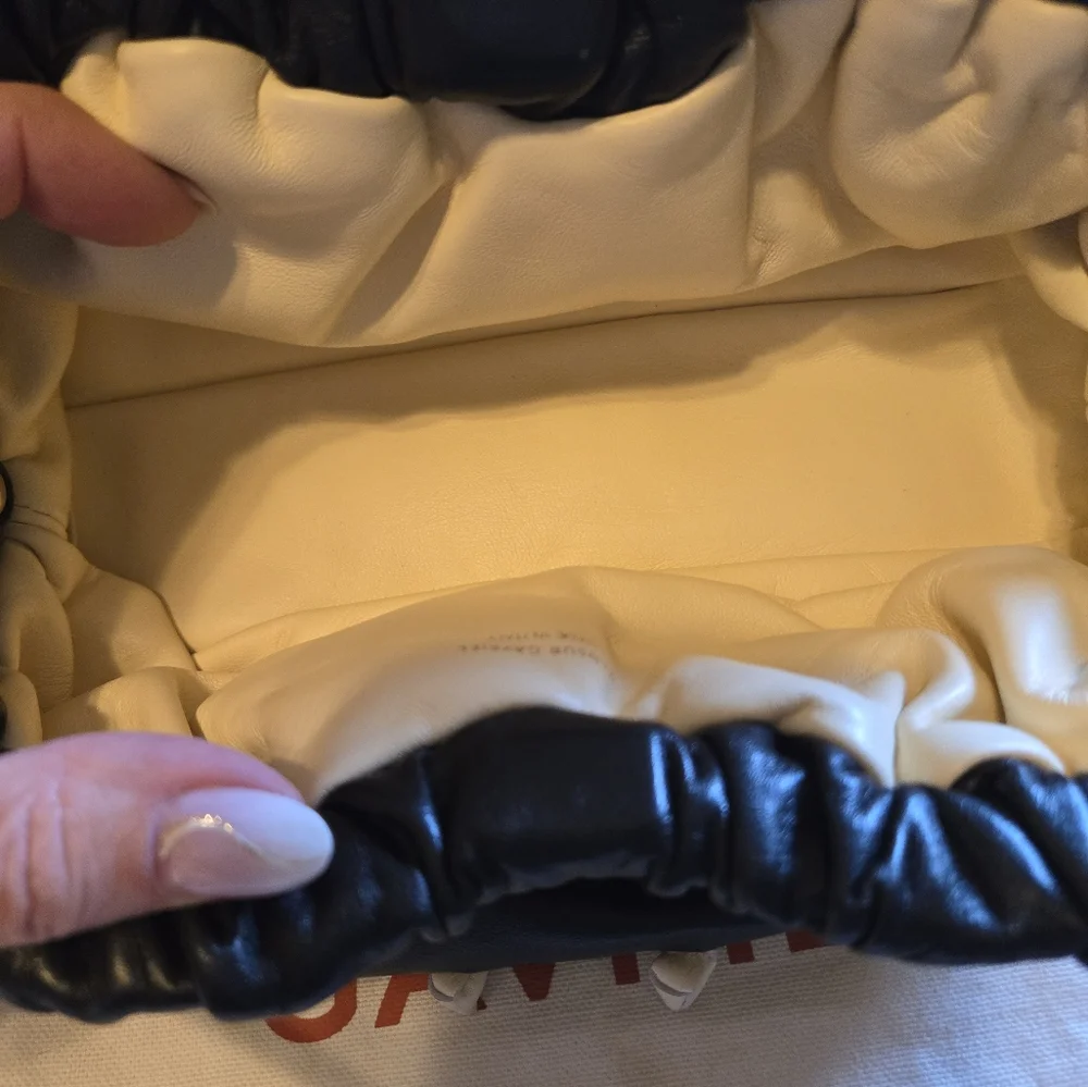 Mansur Gavriel Mini Cloud Knotted Leather Clutch NWT - Picture 7 of 8